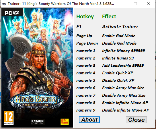 国王的恩赐北方勇士多项修改器下载