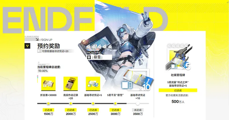 《明日方舟终末地》预约奖励介绍-官方预约奖励详情解析