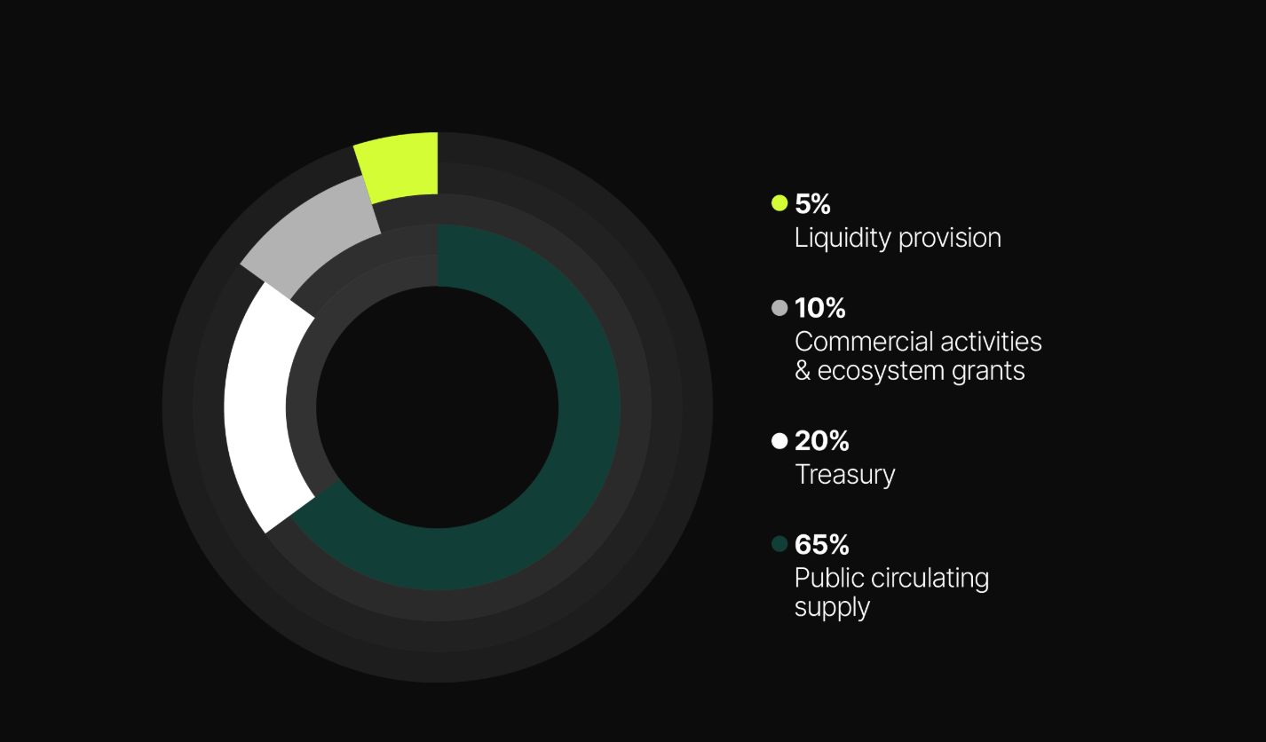 代币分配比例及解锁规则：
