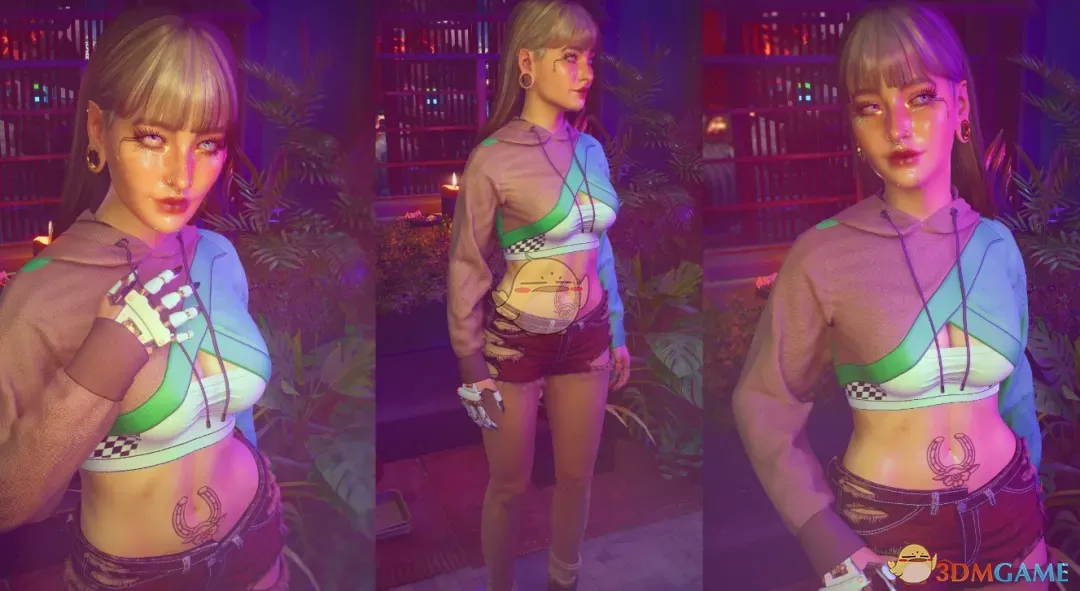 《赛博朋克2077》黑十字连帽衫MOD