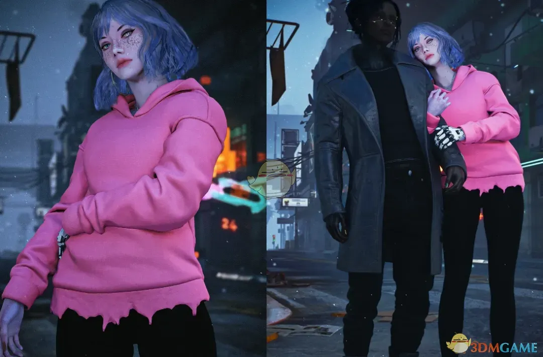 《赛博朋克2077》休闲连帽衫MOD