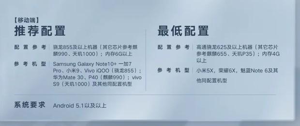 王者万象棋设备配置要求一览