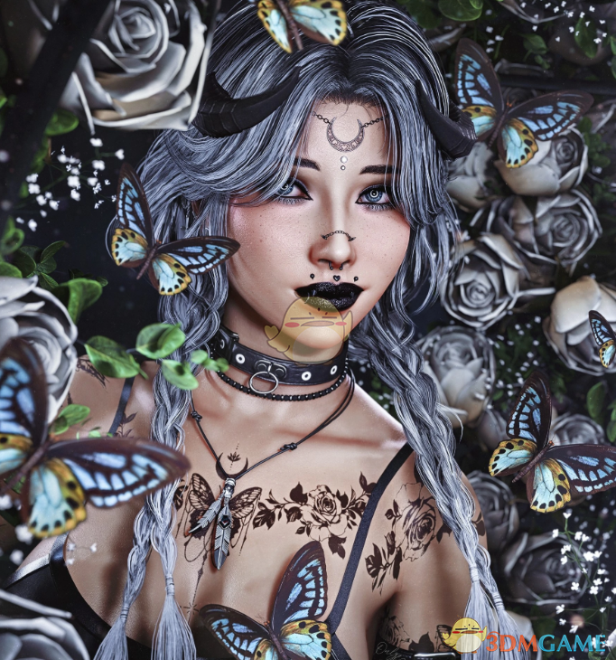 《赛博朋克2077》心动双马尾辫MOD