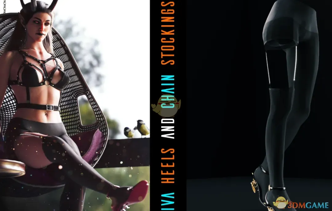 《博德之门3》高跟鞋和链袜露营服MOD