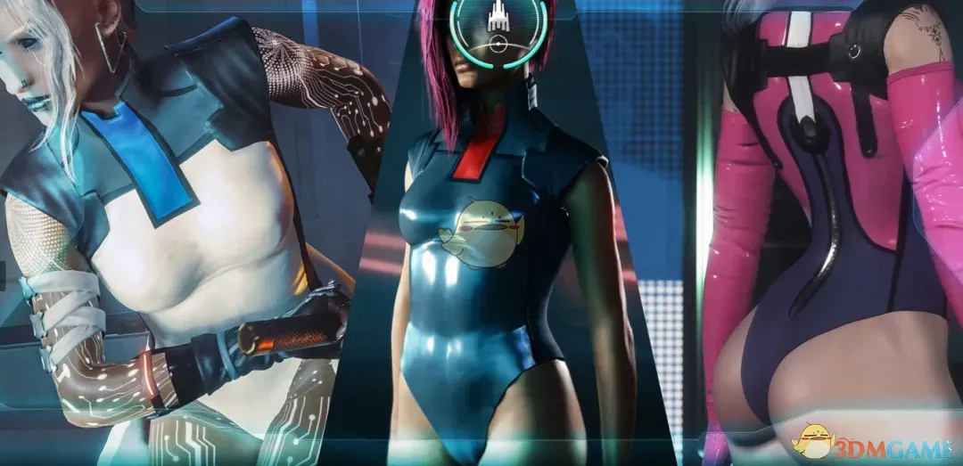 《赛博朋克2077》太空舱赛博紧身衣MOD