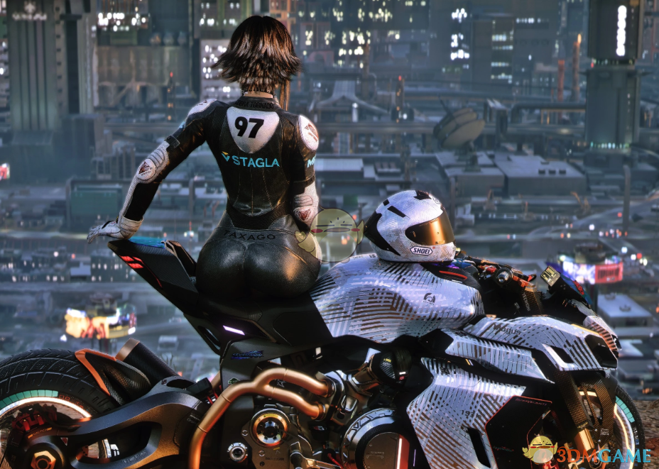 《赛博朋克2077》生化危机爱莎沃克机车服MOD