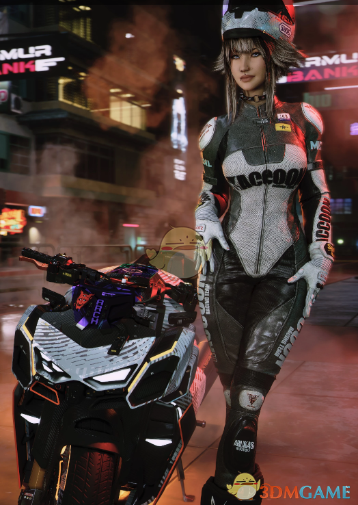 《赛博朋克2077》生化危机爱莎沃克机车服MOD