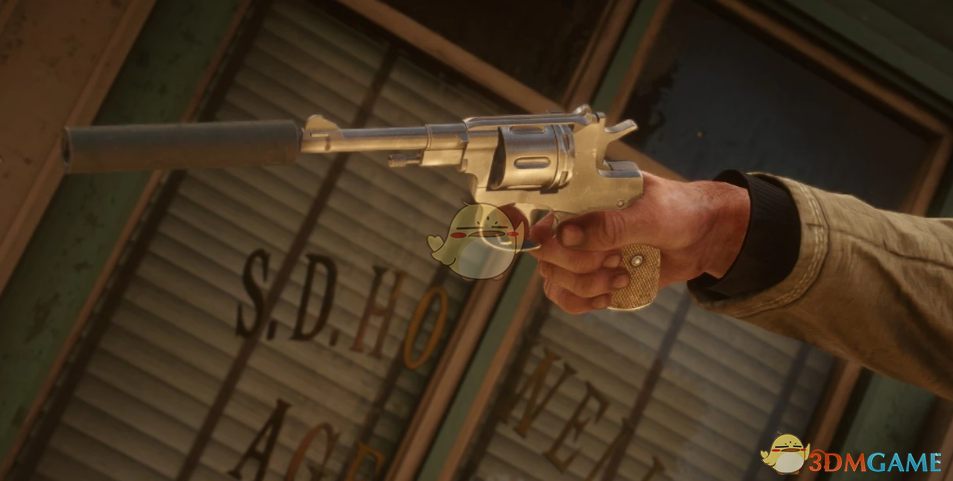 《荒野大镖客2》消音纳干转轮手枪MOD