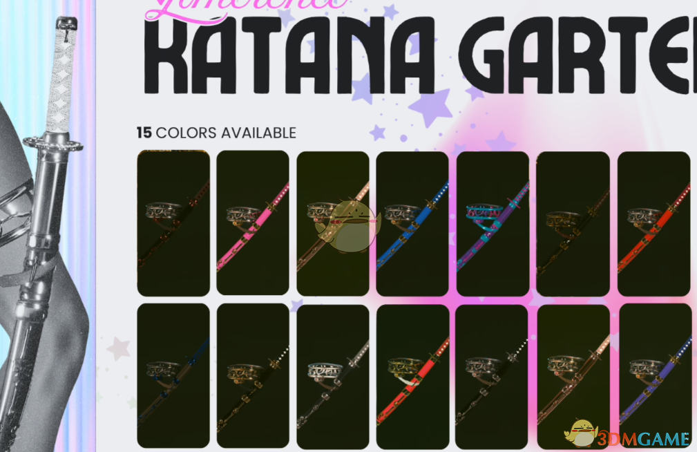 《赛博朋克2077》武士刀吊袜带MOD