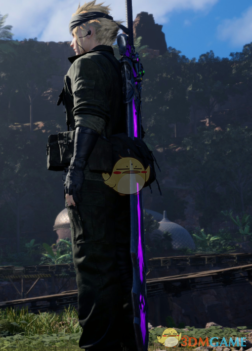 《最终幻想7：重生》克劳德的合金装备3蛇装扮MOD