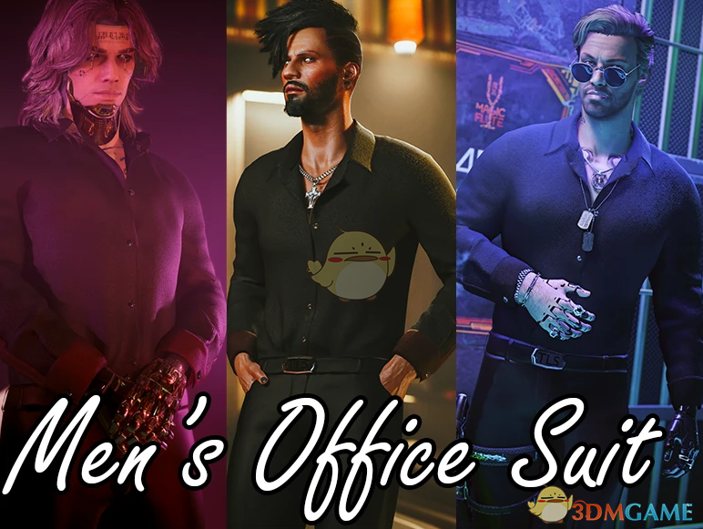 《赛博朋克2077》男士办公室套装MOD