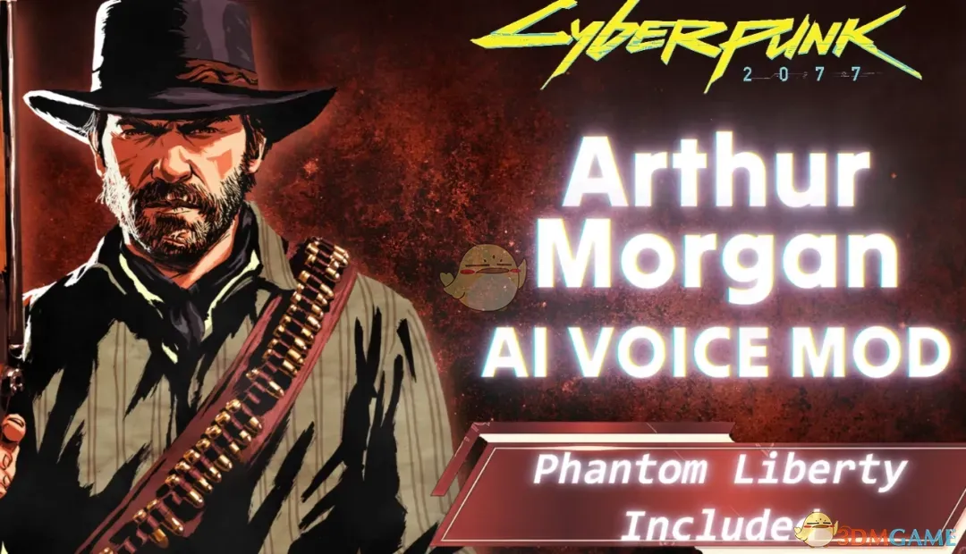 《赛博朋克2077》荒野大镖客2亚瑟·摩根替换男V语音MOD