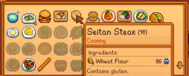 《星露谷物语》纯素食物替代品MOD