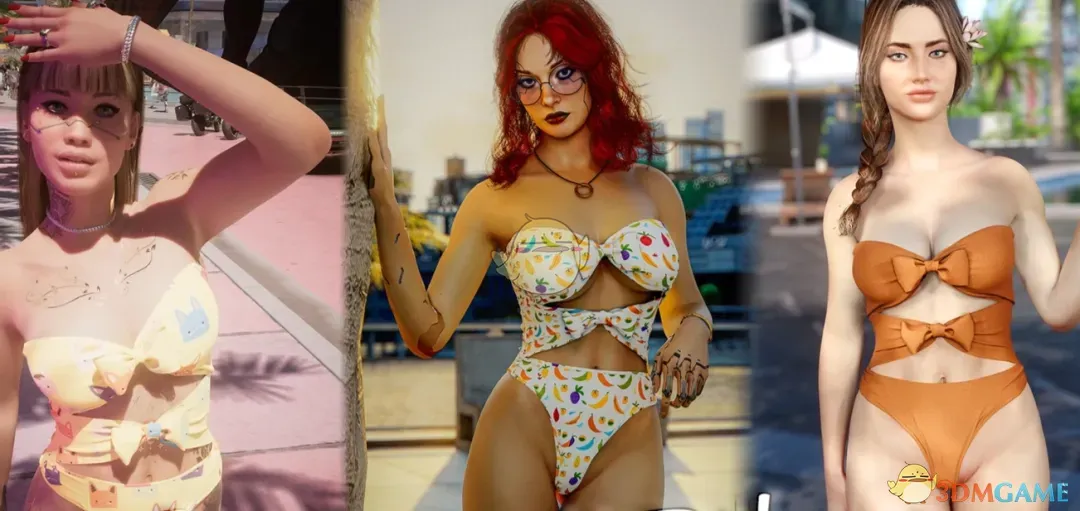 《赛博朋克2077》可爱连体比基尼MOD