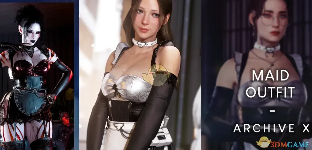 《赛博朋克2077》蕾丝女仆装MOD