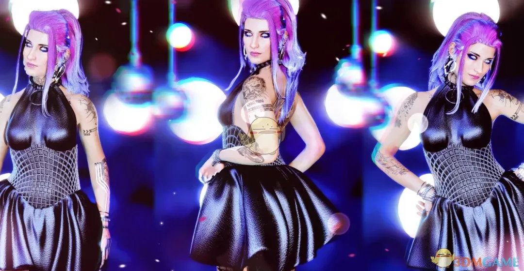 《赛博朋克2077》欢乐派对礼裙MOD