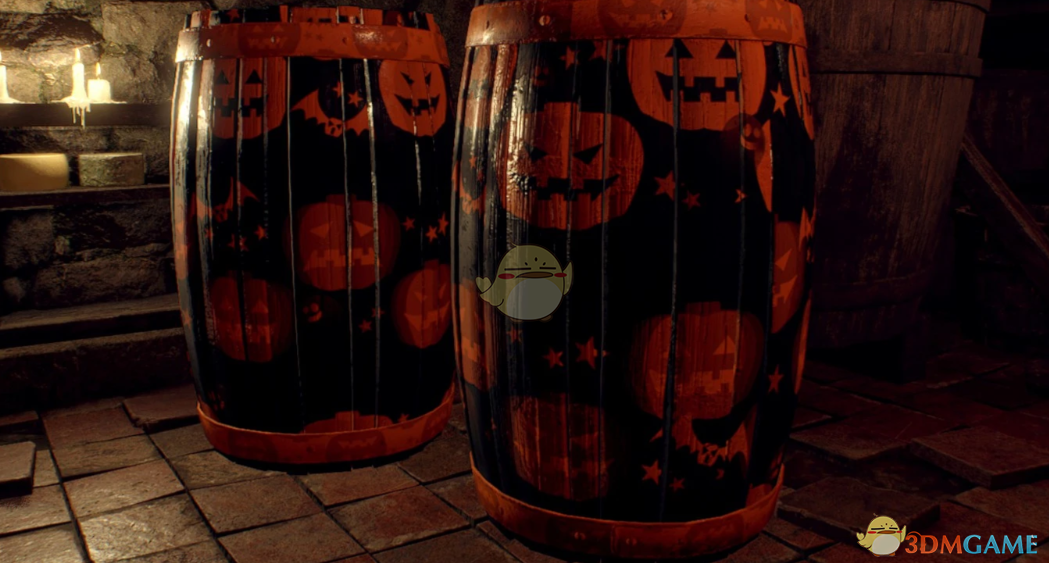 《生化危机4:重制版》万圣节木桶和盒子MOD