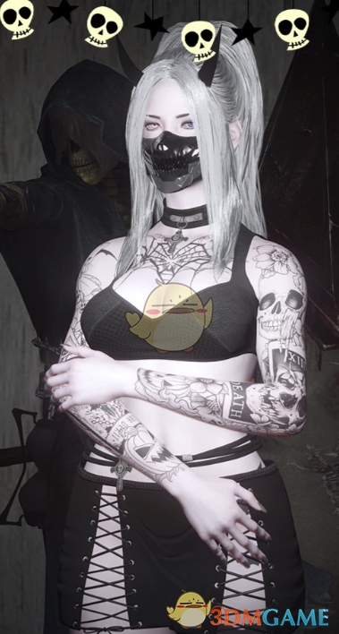 《赛博朋克2077》万圣节纹身包MOD