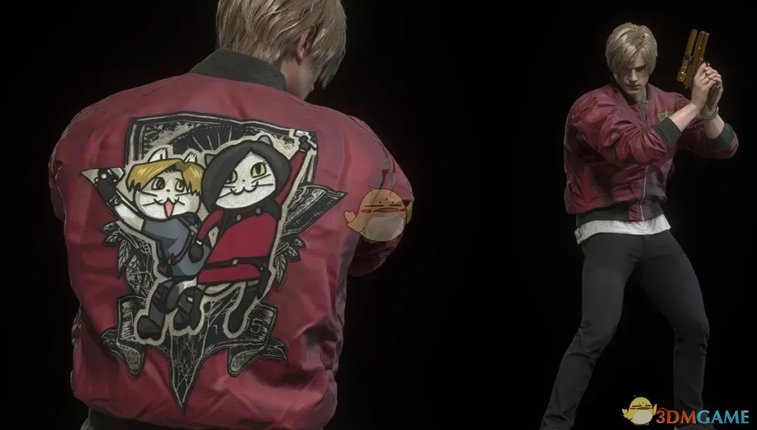 《生化危机4：重制版》里昂的红色卡通图案夹克MOD