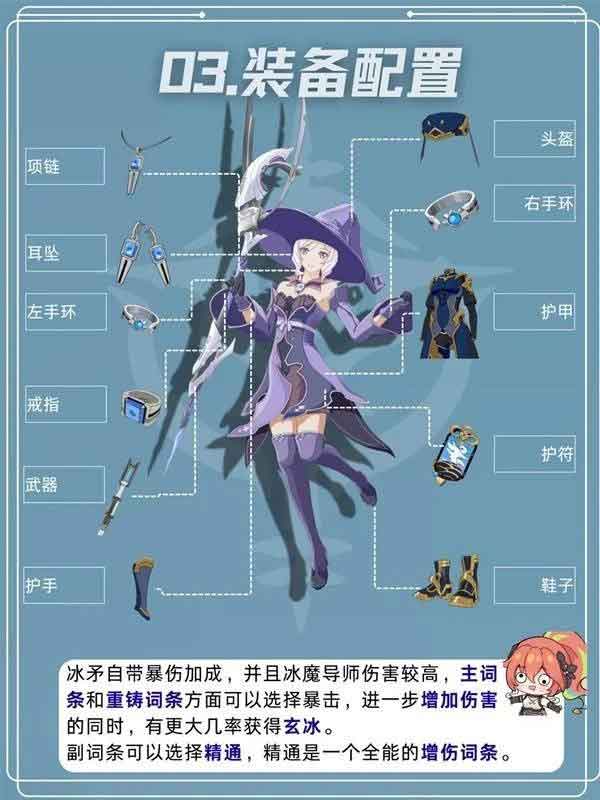 星痕共鸣冰魔导师冰矛流培养攻略一图流
