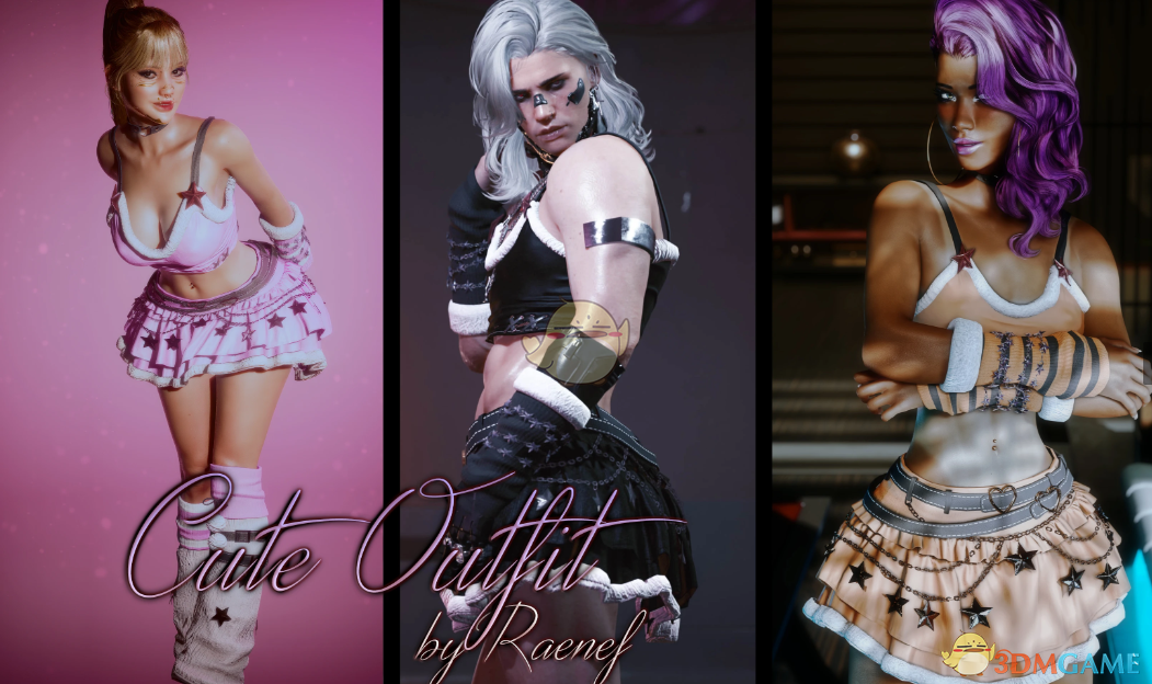 《赛博朋克2077》可爱的短裙装MOD