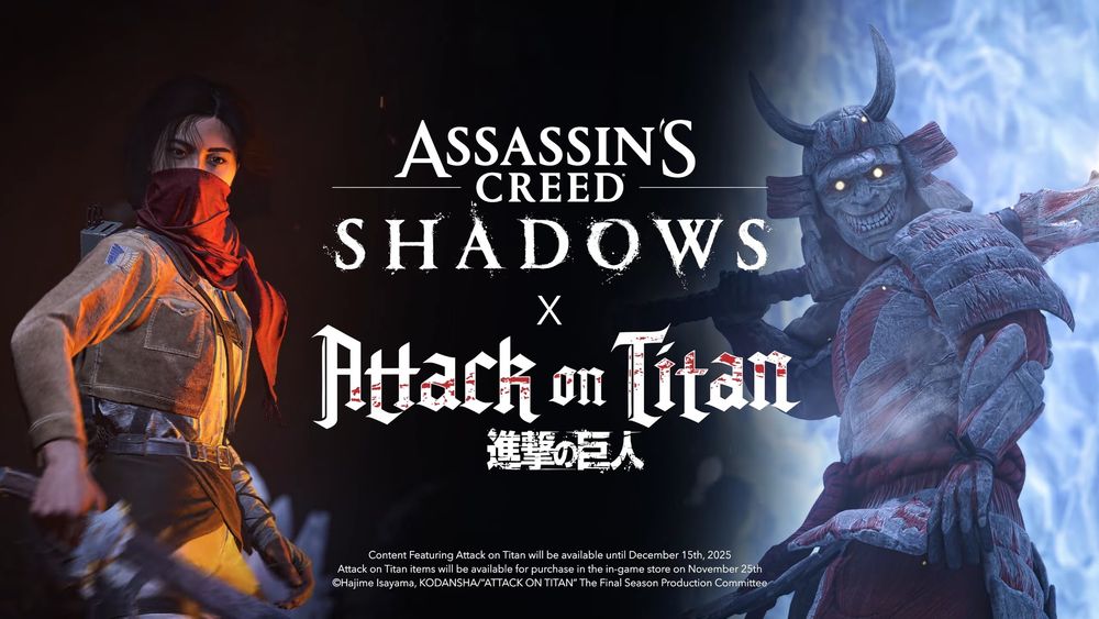 刺客信条 影与「进击的巨人」展开限期合作