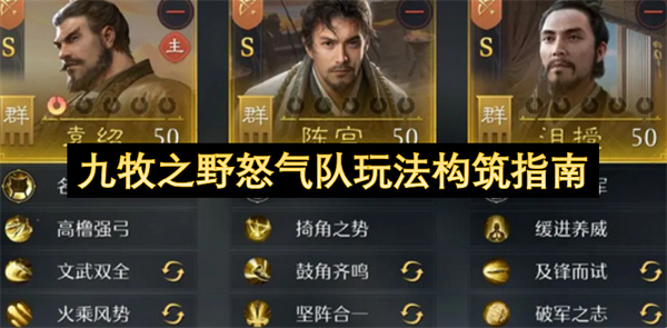 九牧之野怒气队玩法构筑指南