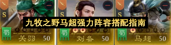 九牧之野马超强力阵容搭配指南