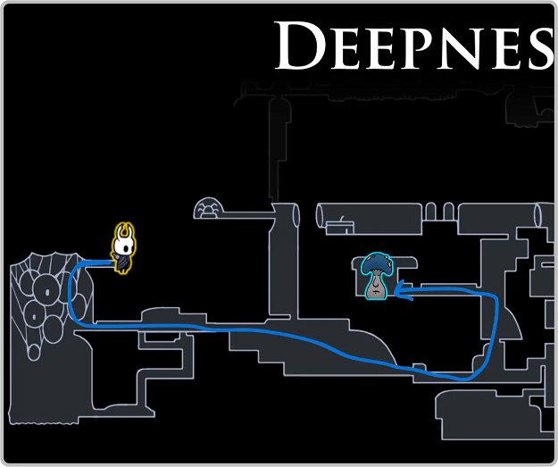 空洞骑士 丝之歌深邃巢穴蘑菇先生位置