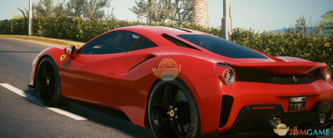 《赛博朋克2077》法拉利488 Pista高性能跑车MOD