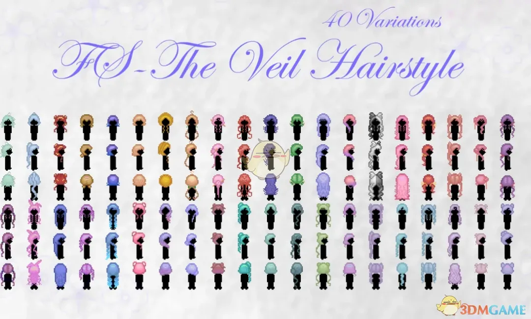 《星露谷物语》少女发型包MOD