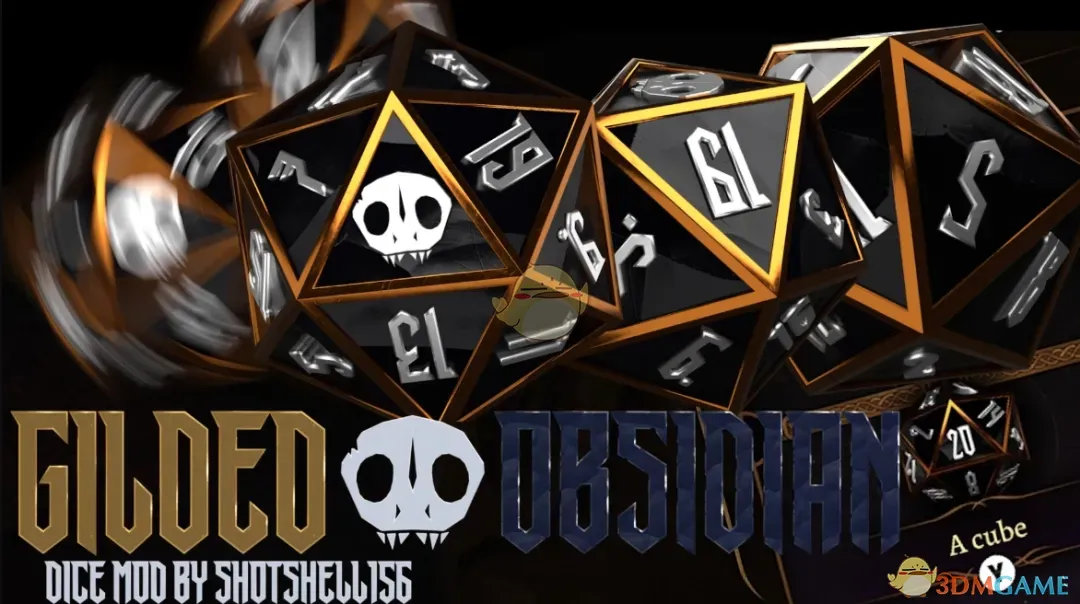 《博德之门3》镀金黑曜石骰子MOD