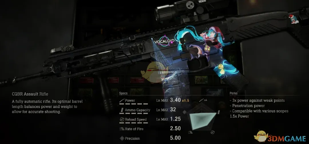 《生化危机4：重制版》丰和20式突击步枪的圣诞初音皮肤MOD