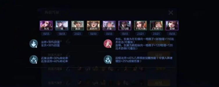 王者万象棋玄雍阵容推荐2