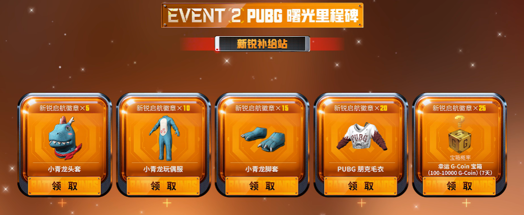 绝地求生1月网页福利活动分享