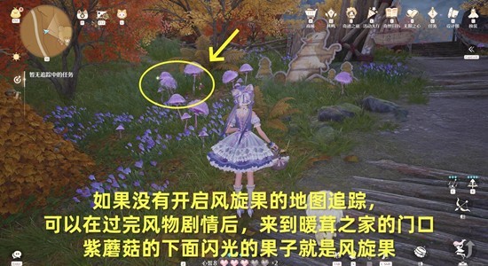 无限暖暖2.1版本若生命如诗 风旋果怎么采集攻略