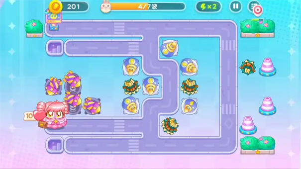 保卫萝卜4变身吧0糖少女第45关攻略