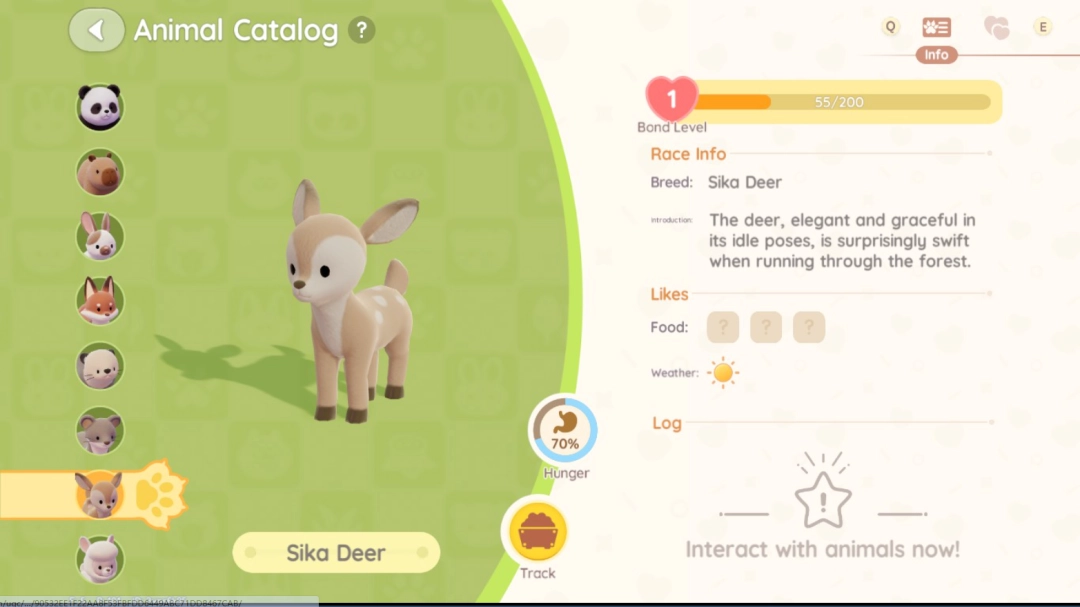 《心动小镇》梅花鹿位置及喜爱食物分享