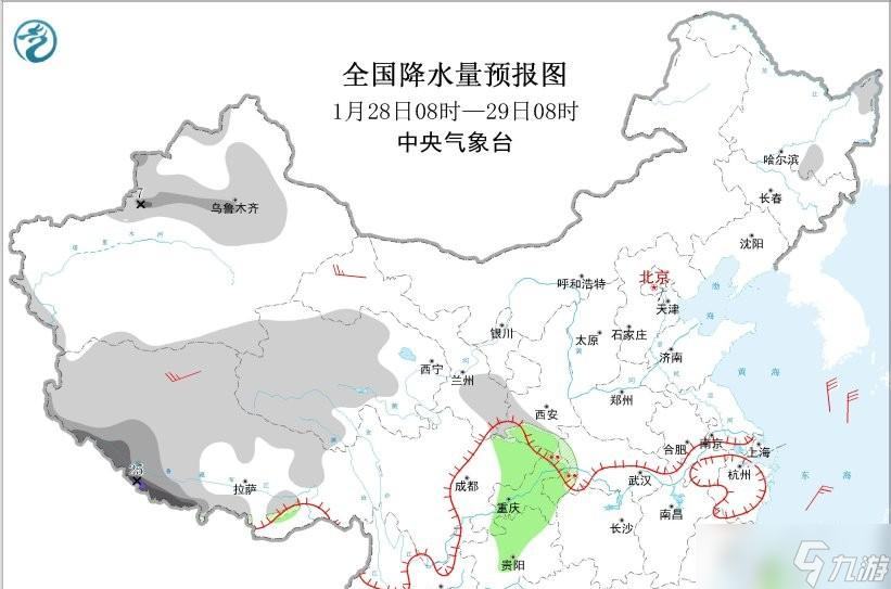 本轮雨雪靶心明确！未来三天西藏强降雪后段陕豫鄂迎暴雪