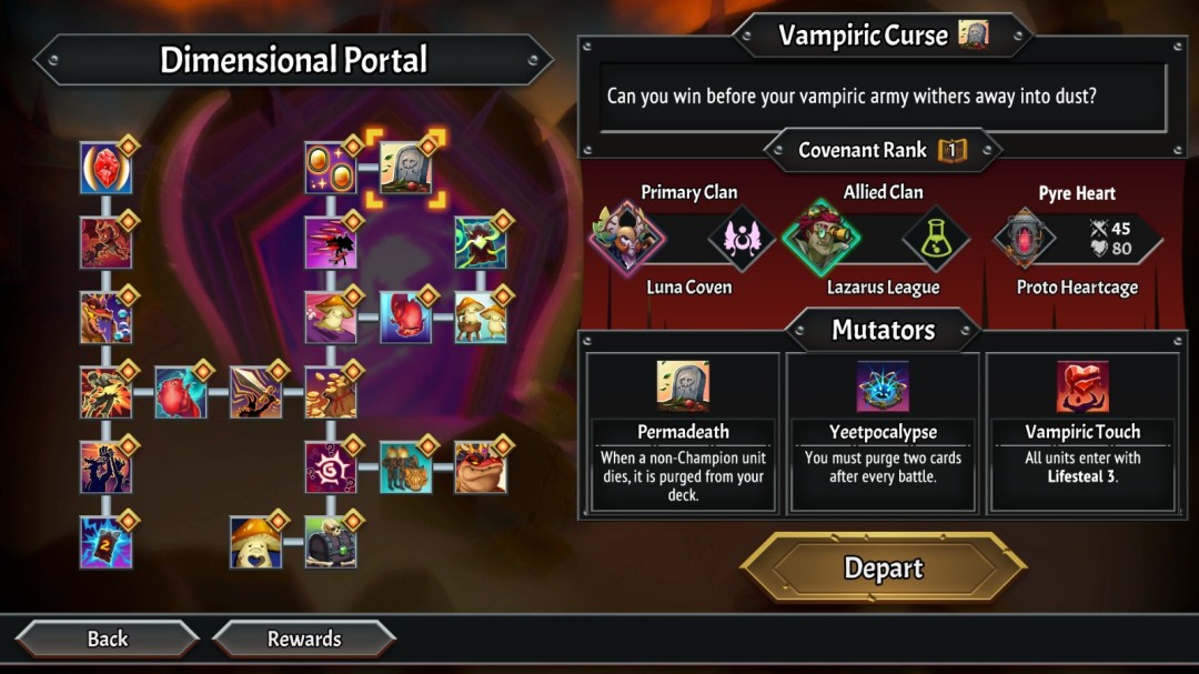 《怪物火车2》吸血鬼诅咒挑战介绍