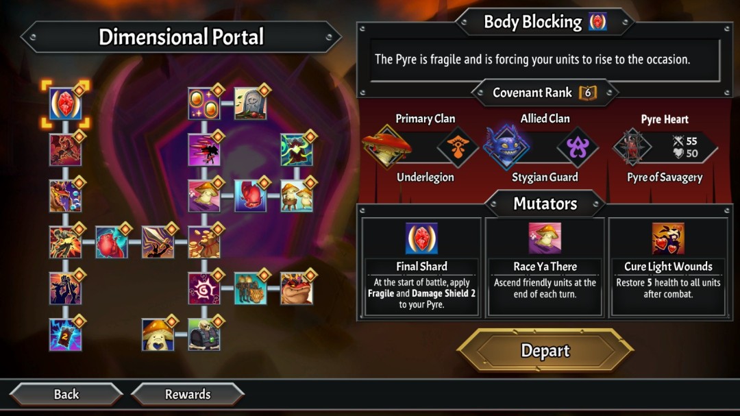 《怪物火车2》身体阻挡挑战介绍