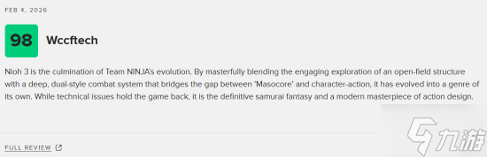 《仁王3》M站均分87分：武士幻想的终极呈现