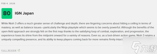 《仁王3》M站均分87分：武士幻想的终极呈现