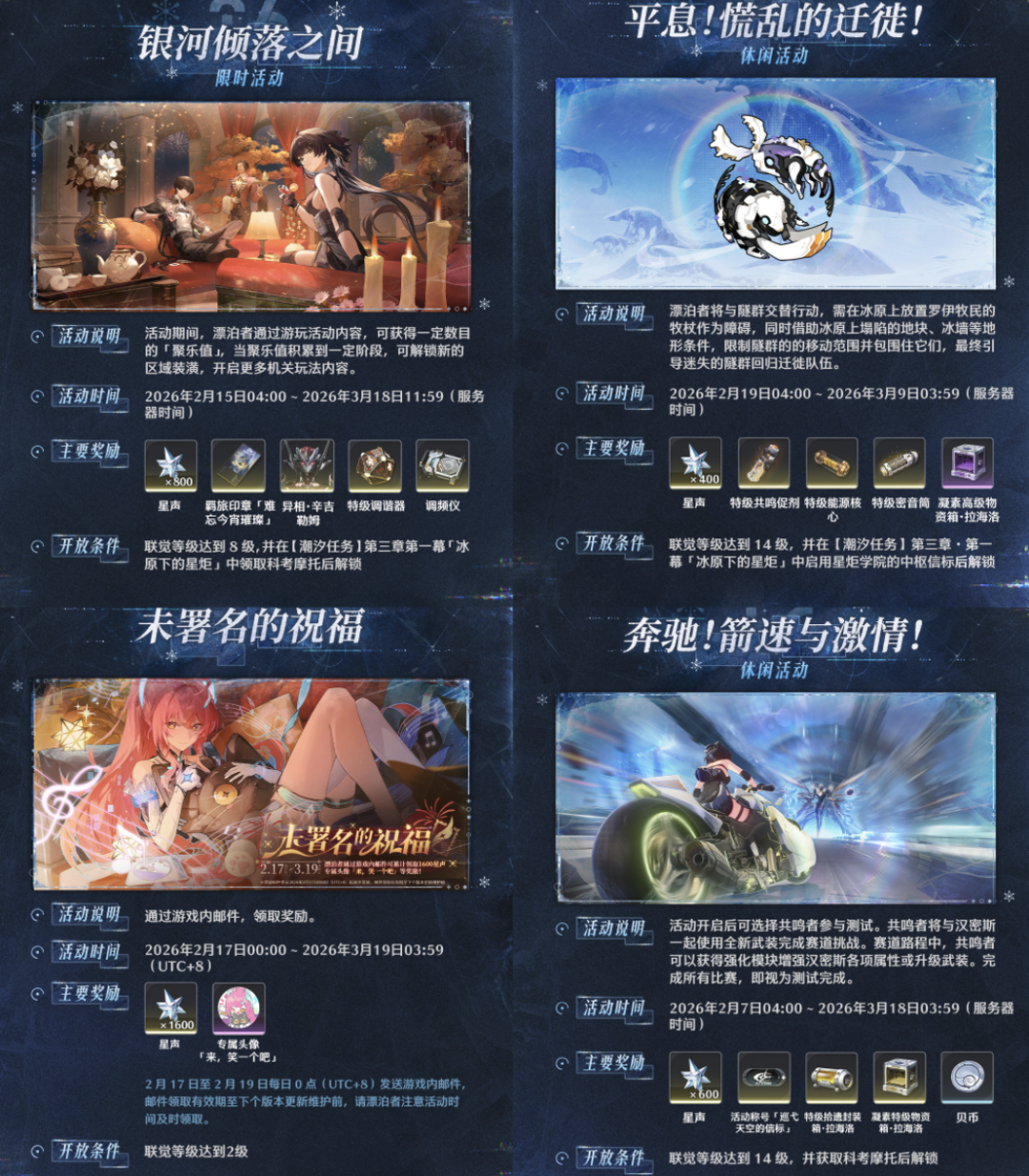 鸣潮3.1版本活动介绍