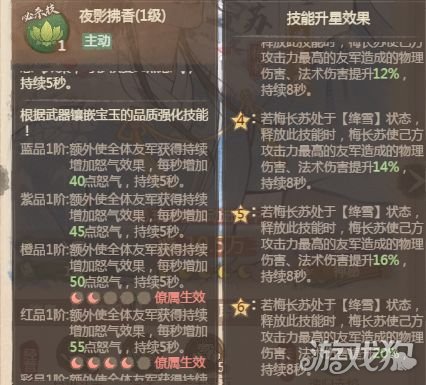 这城有良田梅长苏技能升什么1