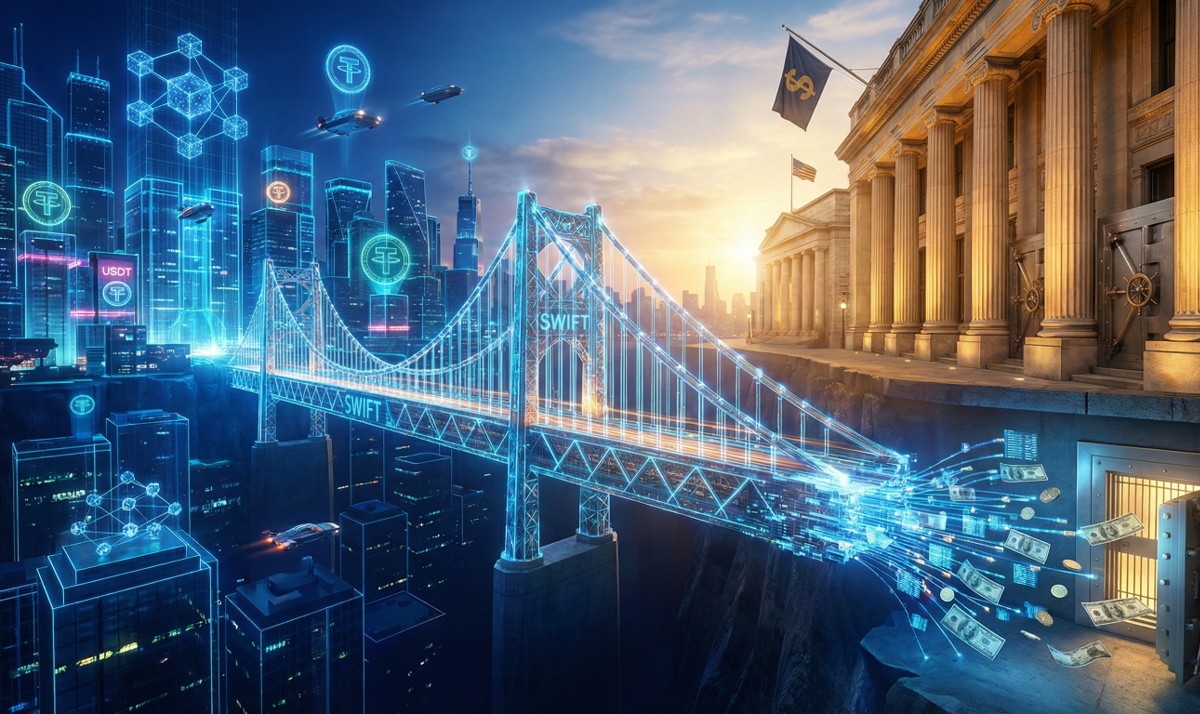 从颠覆到嵌入：这个大所利用SWIFT打通USDT提钱的“最后一公里”