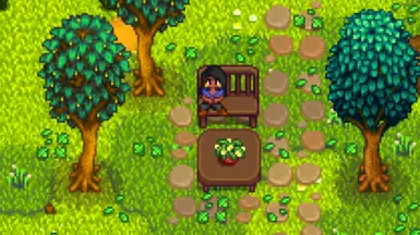 《星露谷物语》季节性落叶装饰MOD