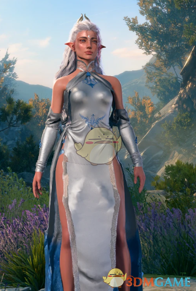 《博德之门3》塞露娜银丝连衣裙MOD