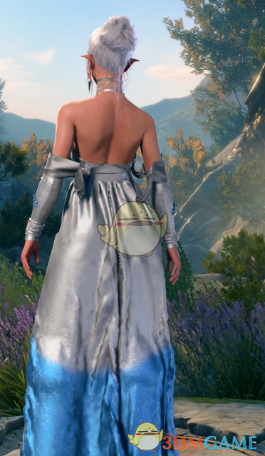 《博德之门3》塞露娜银丝连衣裙MOD