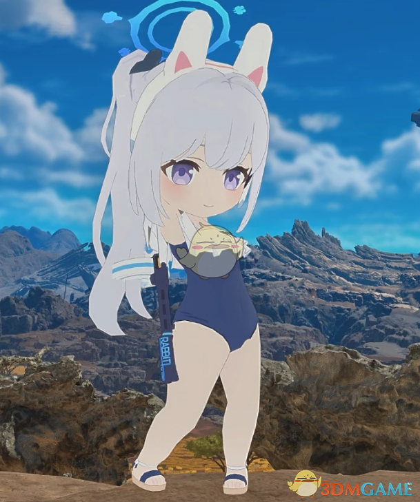 《怪物猎人：荒野》蔚蓝档案月雪宫子外观MOD